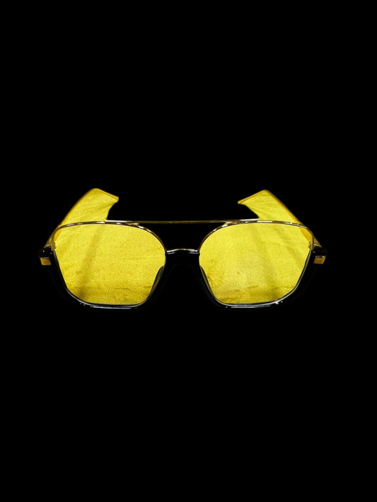 Double bridge square sunglasses