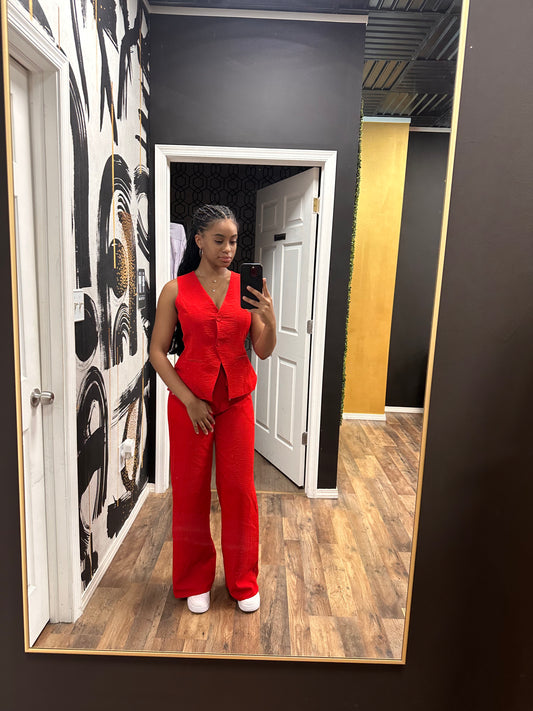Spice Me Up Vest and Pants Set