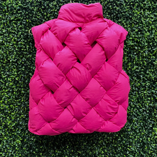 Checker Puffer Vest